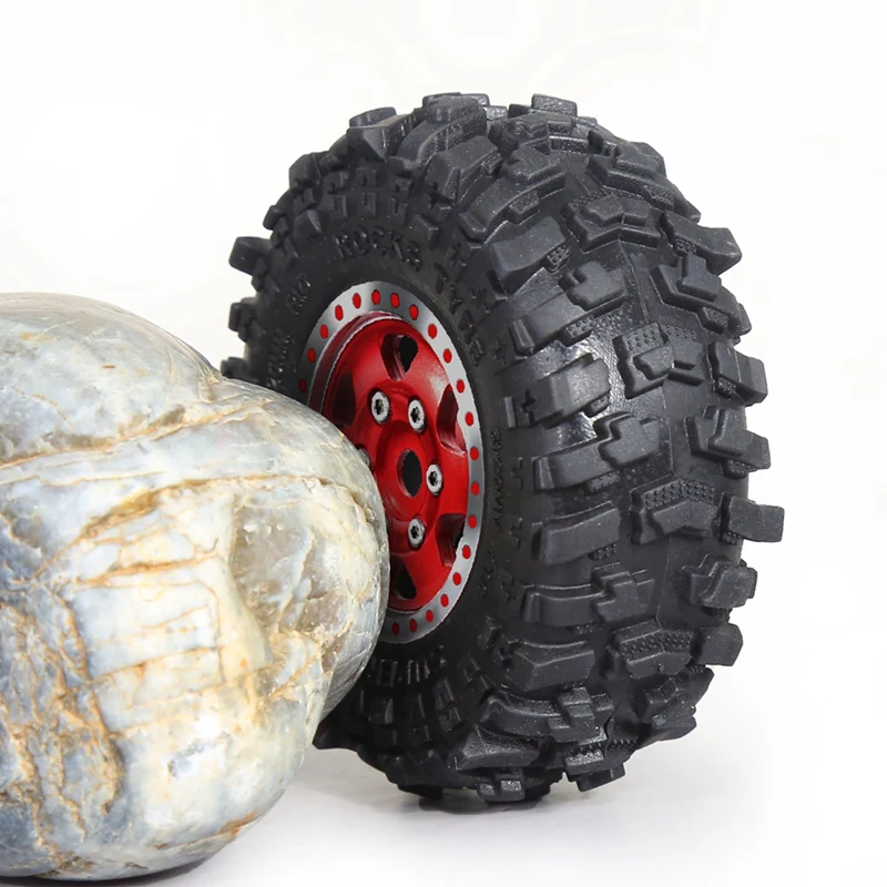 4 шт. 51 мм 1 0 дюйма набор металлических колес с бисером для 1/18 1/24 RC гусеничного