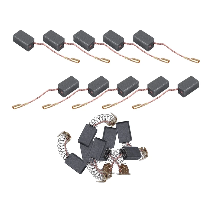 

8 шт., сменные карбоновые щетки 6X7X13 мм для Makita CB-103 и 5 пар