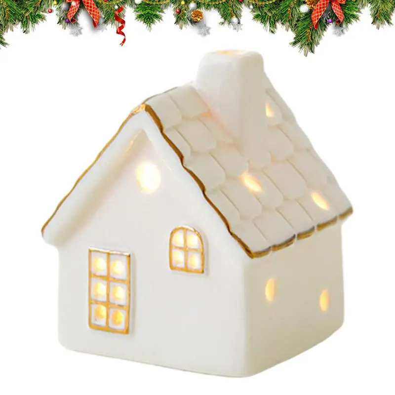 Керамический декор дома настольная скульптура ремесло белая рождественская