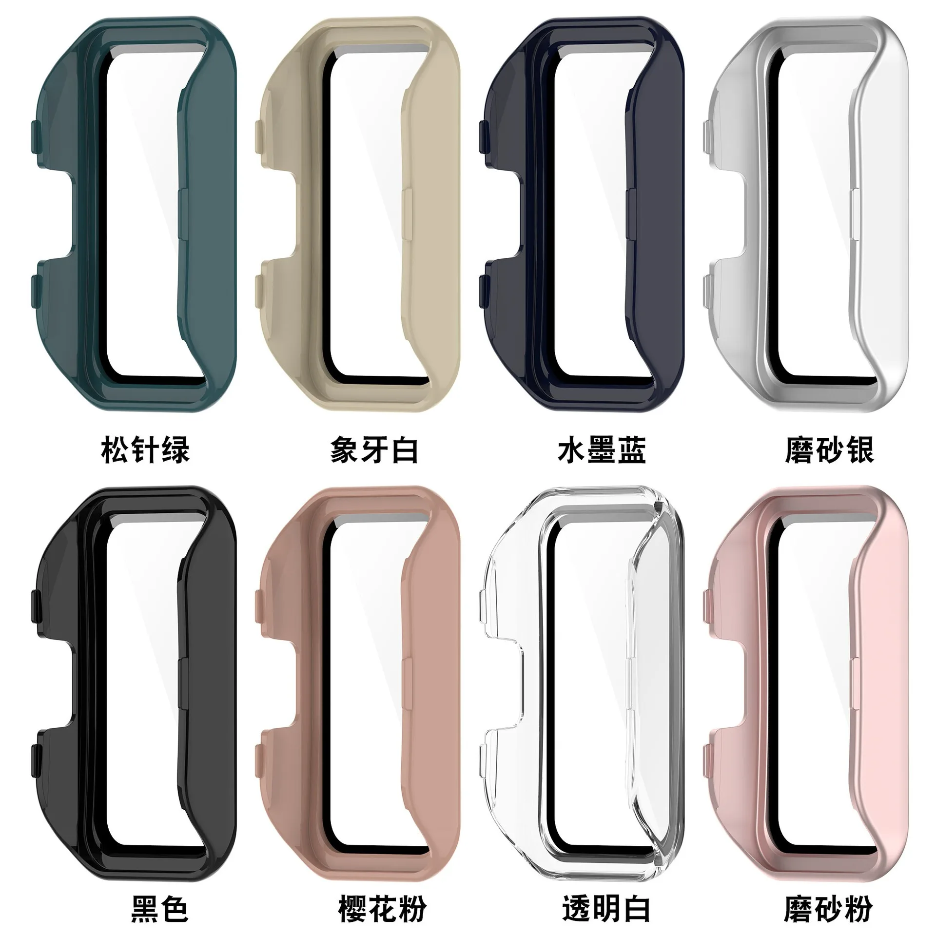 Фото Стеклянный чехол для Huawei Band 10, защитная пленка для экрана, бампер для Huawei Band 10 9 8, аксессуары для чехла NFC №2