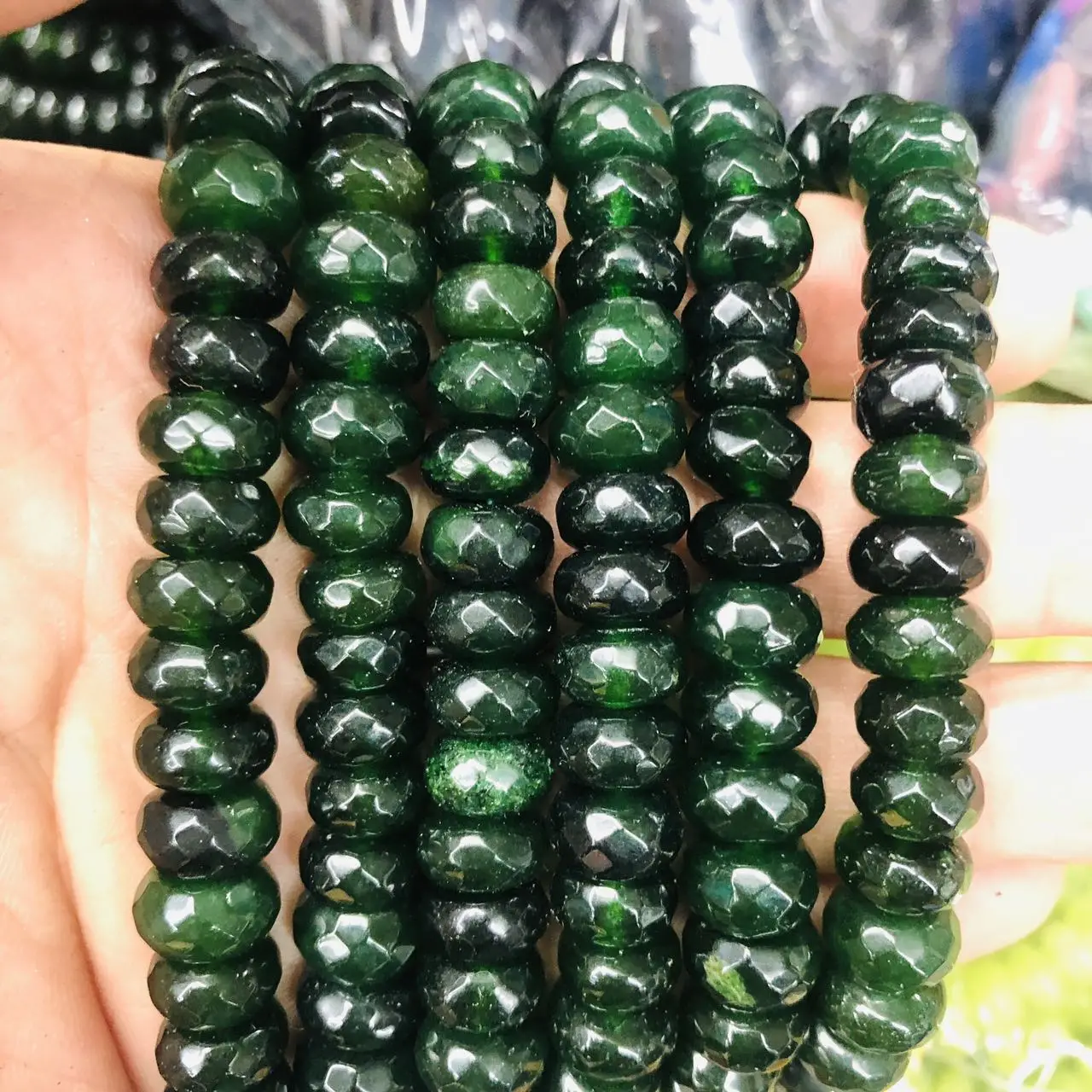 

Multi Rock Bead 6x10mm Roundel Loose Beads Spacer bead 462strings