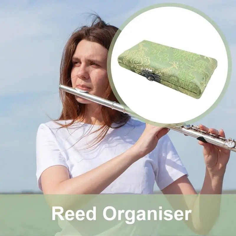 Чехол для трости деревянный чехол хранения тростей гобоя держатель коробки