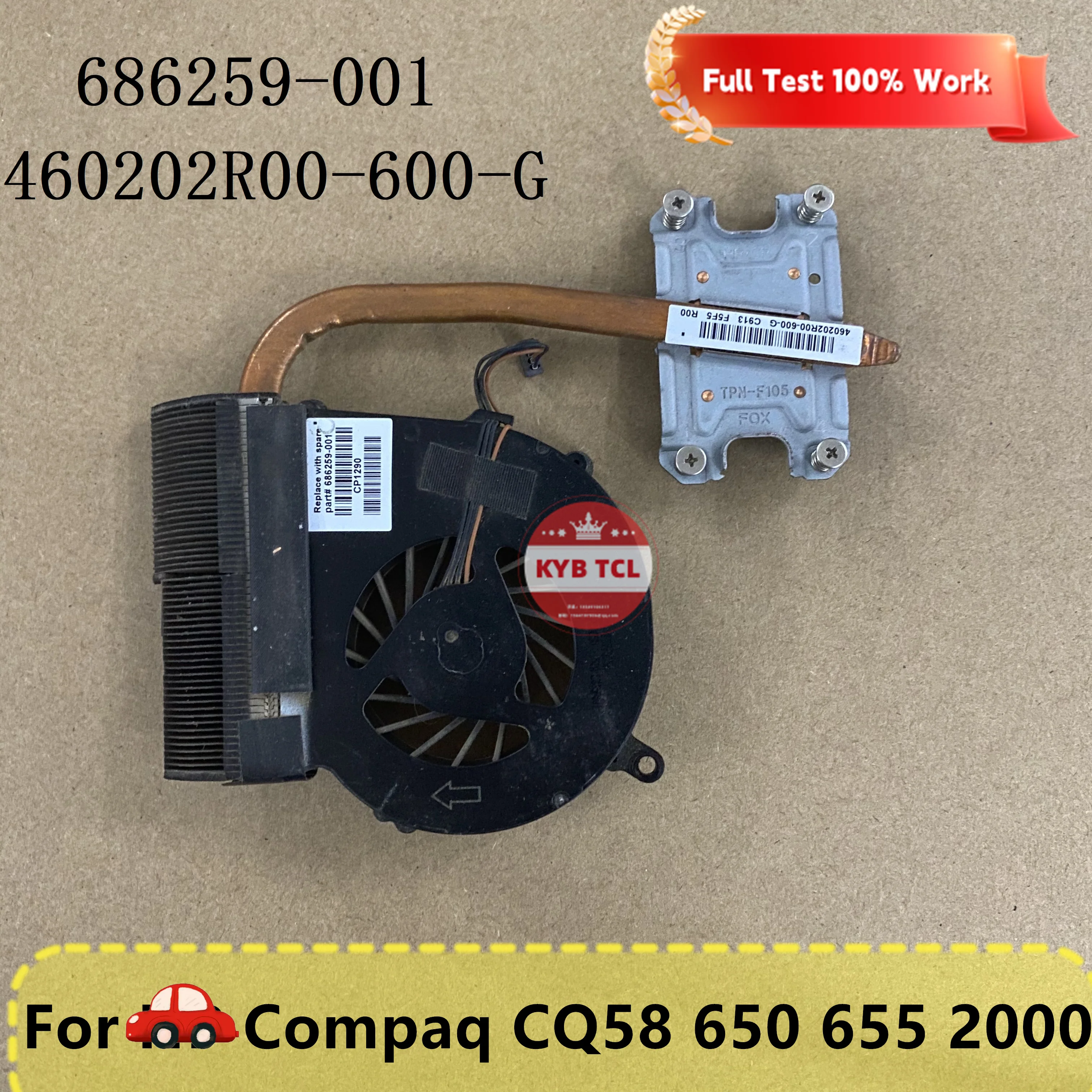 686259-001 460202R00-600-G оригинальный ноутбук для HP Compaq CQ58 650 655 2000 подлинный кулер