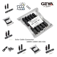 geya 5pairs solar dc connector 30a 45a 1000v 1500v male female solar panel wire connector plug suitable cable 2 546 0mm2