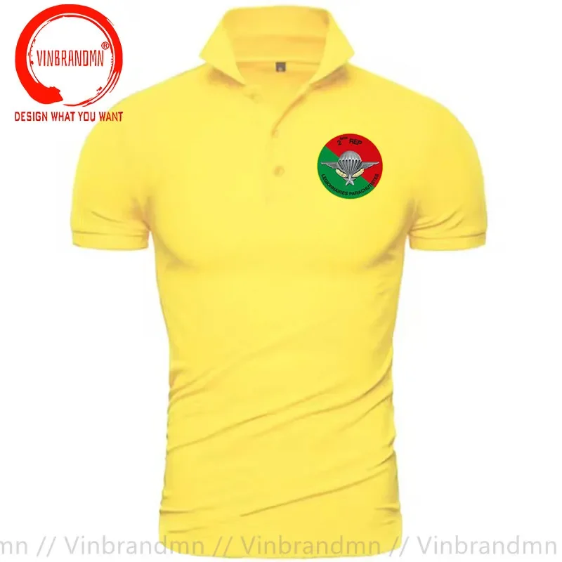 France Legion Etrangere Parachutiste 2e REP Polo Shirt Business Summer French PARACAIDISTAS 2DO LEGIONARIO Chapa Shirts