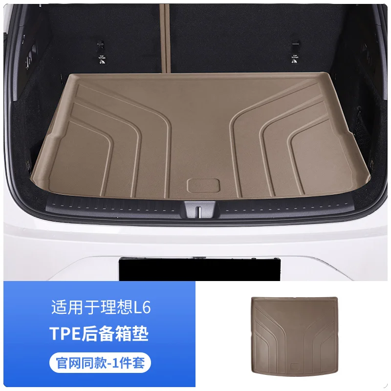 

Для Li Lixiang L6 L7 L8 L9 Обновленный автомобильный коврик в багажник TPE Водонепроницаемый коврик в багажник Идеальный третий ряд спинки сиденья Защитный коврик от царапин