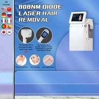 2022 professional 808nm diode handle with screen high power machine painless permanent laser hair removal device