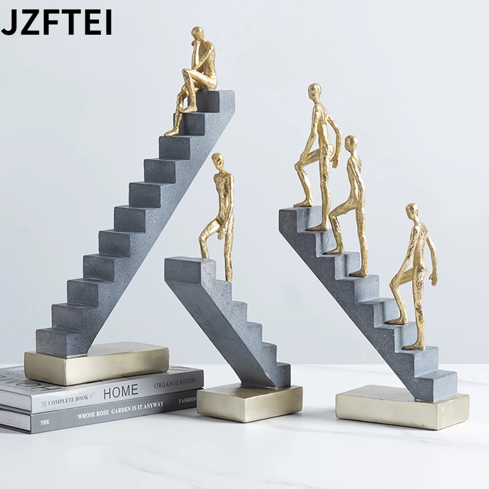 

Creative Thinning Statue Resin Doll Retro Character Sculpture Home Office Decor Table Craft Craft Modern Art Luxury Ornament New