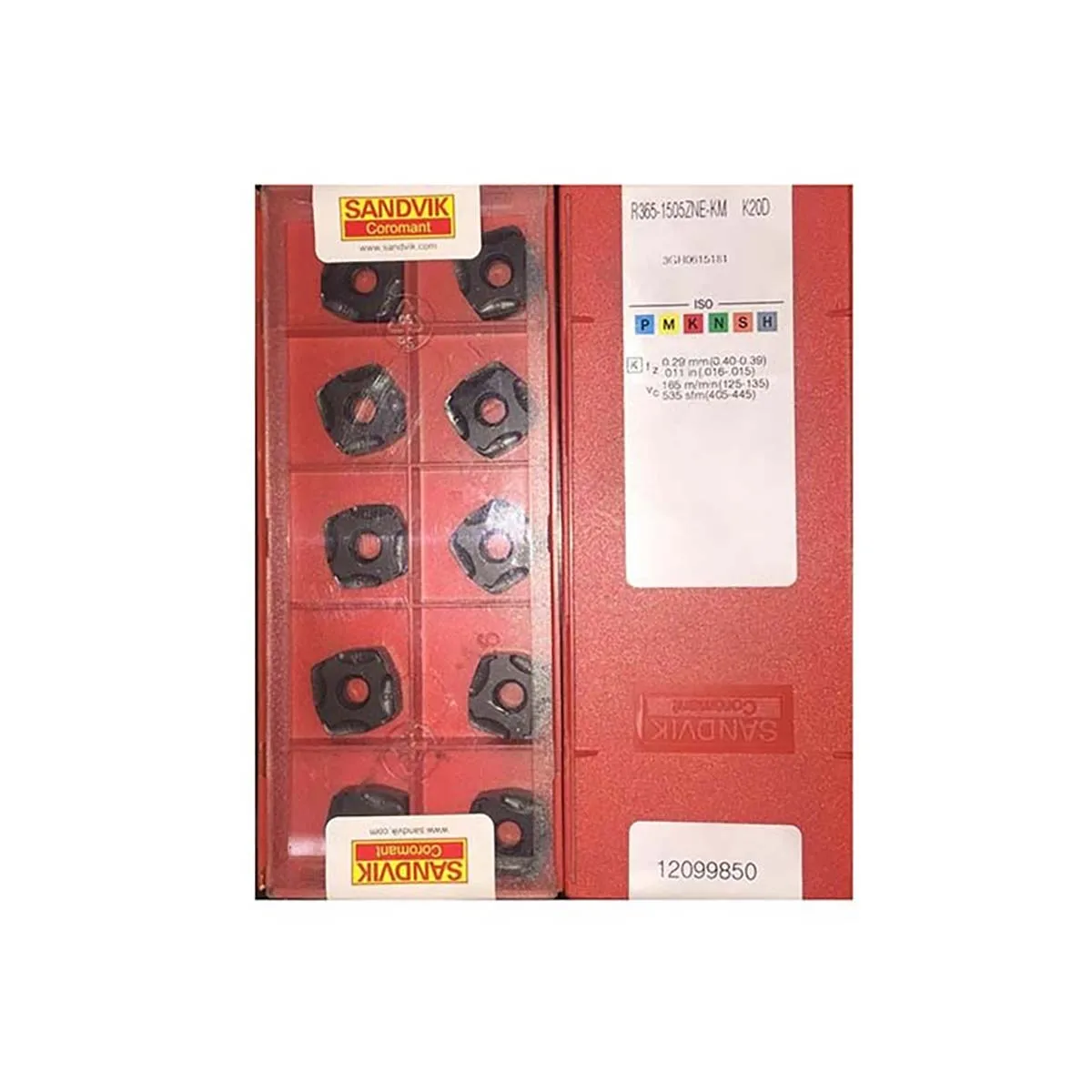 

Sandvik Coromant 100% Original R365 1505ZNE KM K20D Safety CNC Lathe Machine Milling Tool Carbide Milling Inserts