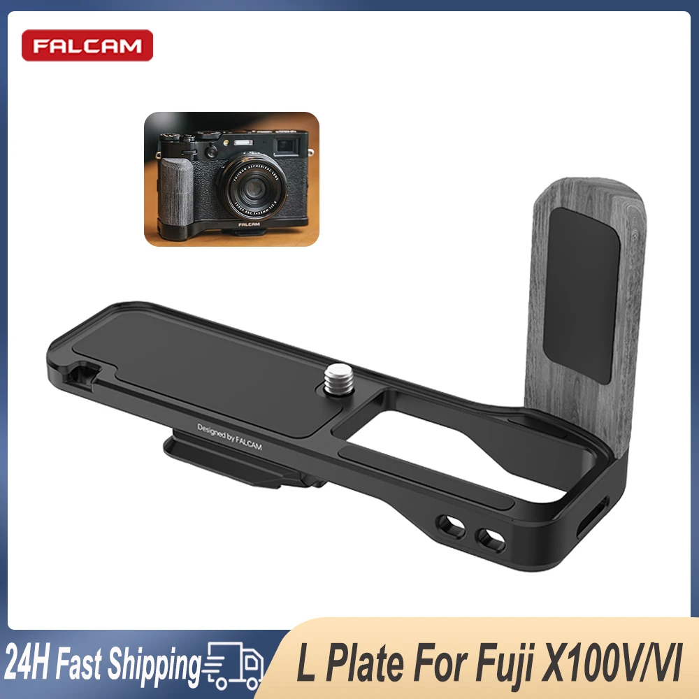 L-образный быстросъемный кронштейн FALCAM F22 с деревянной ручкой для камеры Fuji Fujifilm