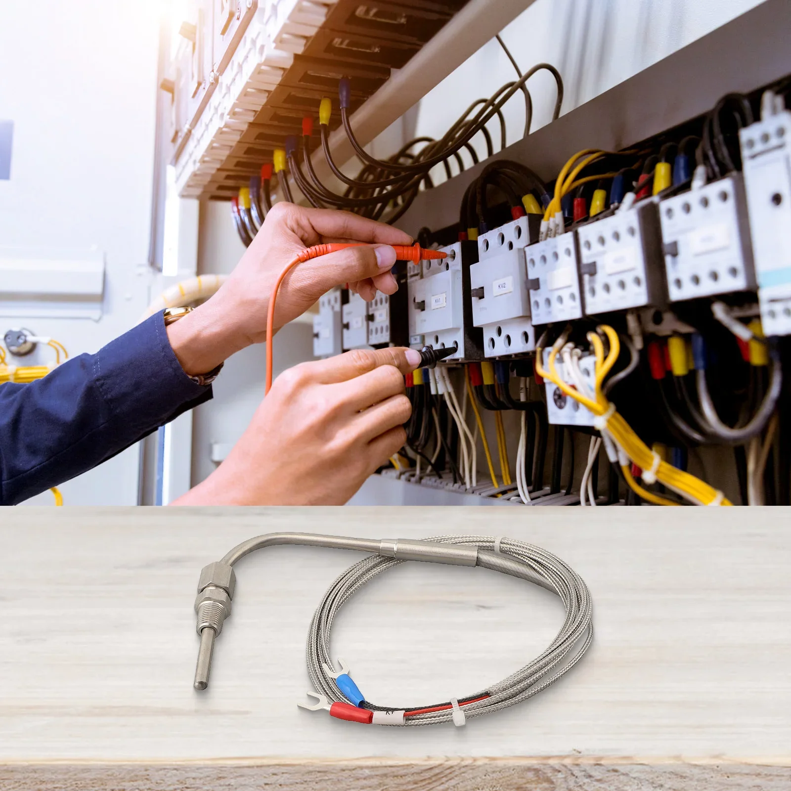 Датчик температуры выхлопных газов 1200 °C K Type EGT датчик из нержавеющей стали зонд