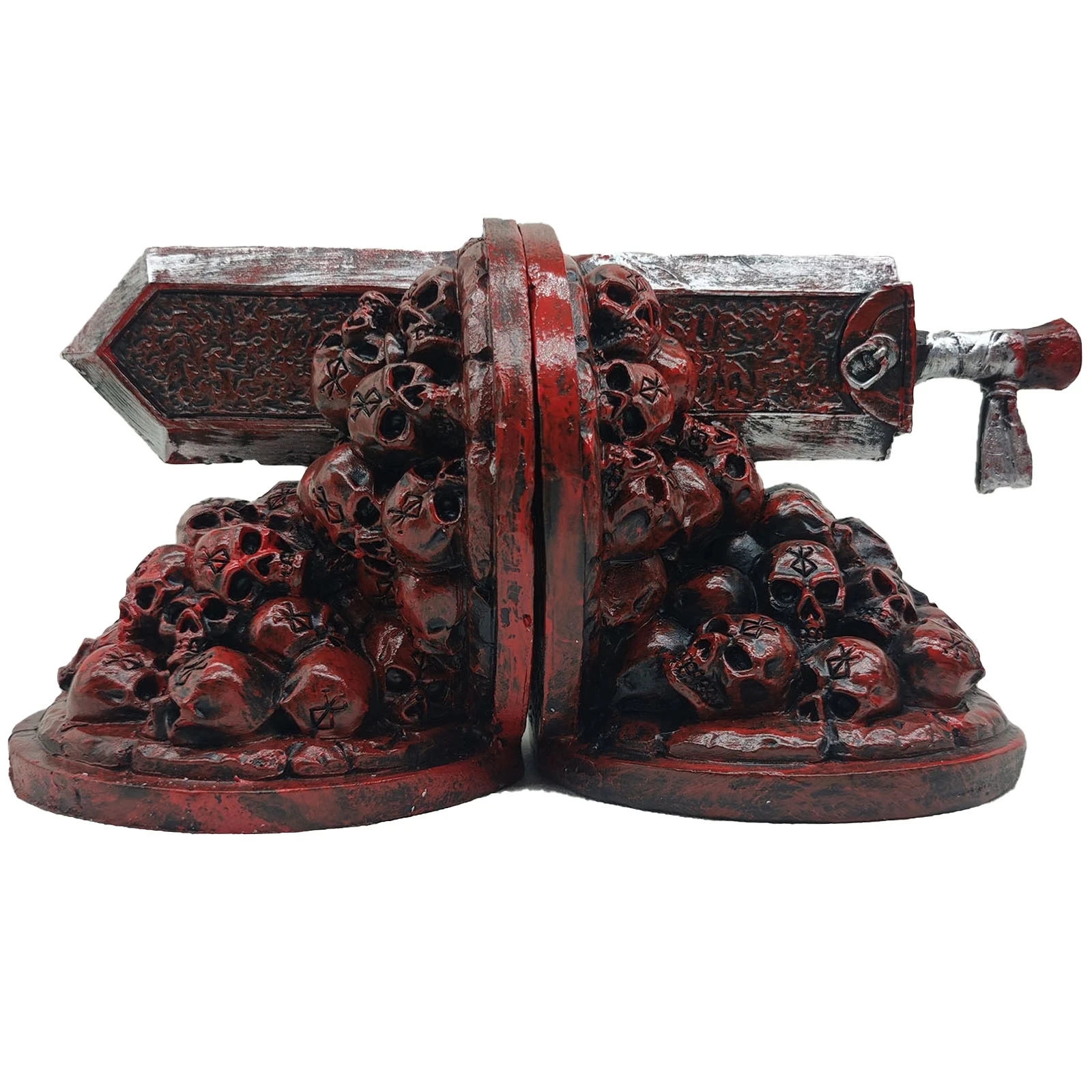 

New Berserk Bookends Study Desktop Dragon Slayer Resin Craft Ornament Furious Bookends Bookshelf Decorative Artwork Home Decor