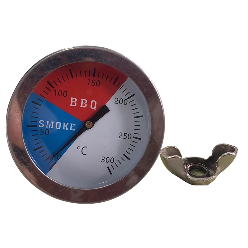 

Bimetal Oven Thermometer Grill Smoker Pit Pointed Needle Easy to Read L21A