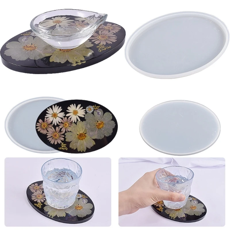 

Силиконовый поднос N1HE, формы, овальный лоток для хранения, форма подходит для держателей ювелирных изделий, подставок и лотка для хранения ф...