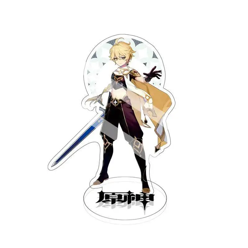 

Anime Figure Genshin Impact Diluc Venti Klee Zhongli Cosplay Acrylic Stand Model Plate Desk Decor Standing Sign Keychain Gifts