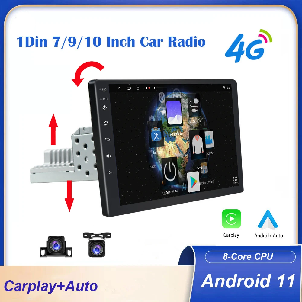 Автомобильный мультимедийный видеоплеер стерео-система на Android 11 с GPS для Carplay VW