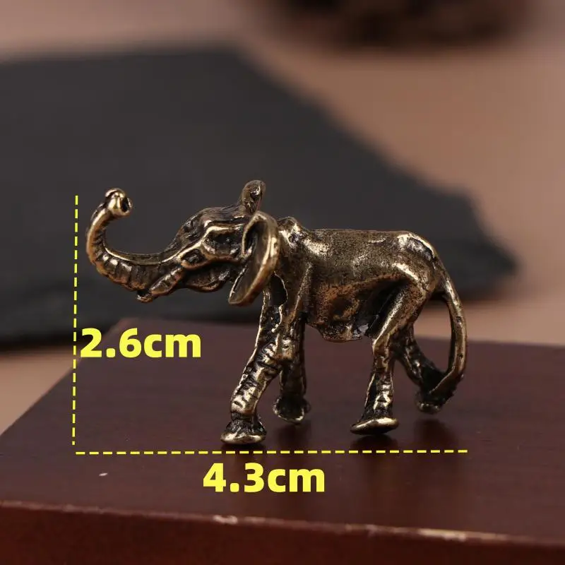 

Металлическая статуэтка слона, ретро латунь