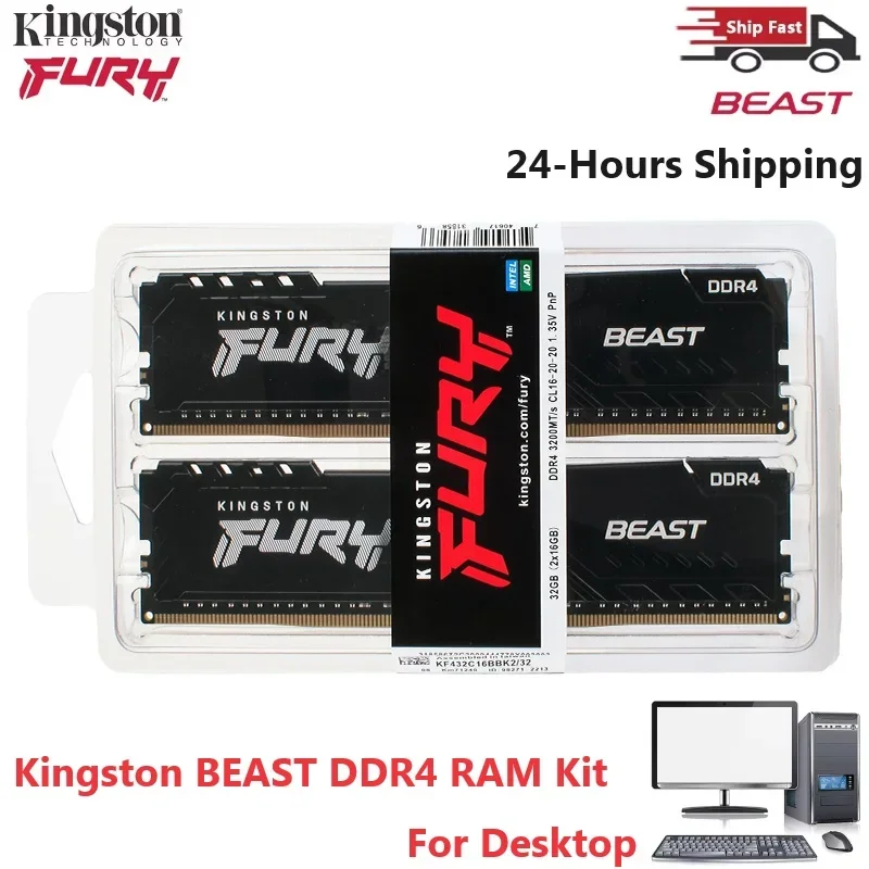 Оперативная память Kingston BEAST DDR4 для настольного компьютера ...