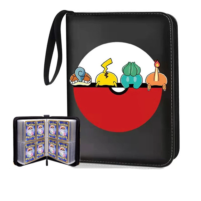 Двусторонняя карточка для покемонов 50 страниц может вместить 400 шт. карт игра
