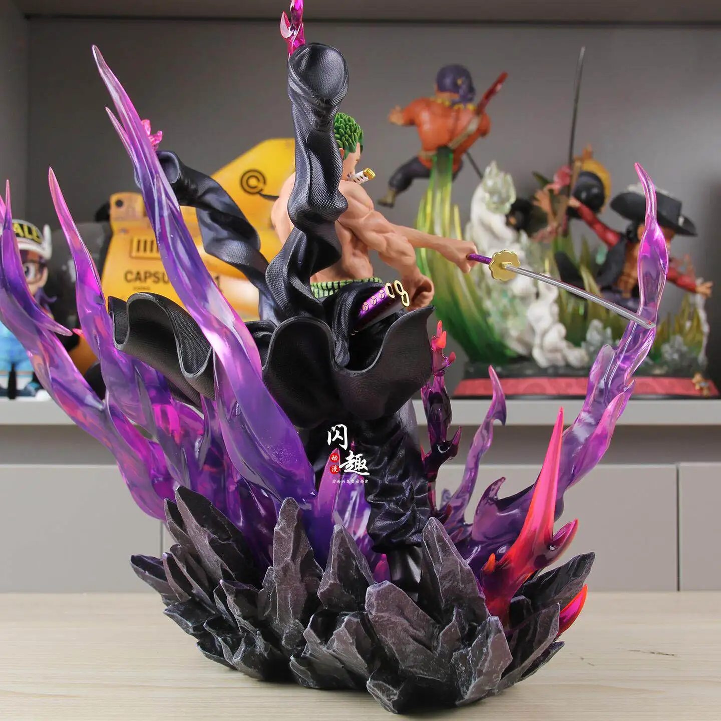 Коллекционная фигурка Зоро (One Piece) 30 см, серия Oni Giri Santoryu, аниме GK, изысканная статуэтка из ПВХ, модель для декора рабочего стола, подарок для мальчика (art.: 3920dbb7c3250) - 3920dbb7c3250