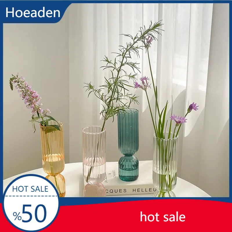 

Nordic Glass Vase Small Glass Vases Flower Arrangement Home Decoration Accessories Modern Living Room Glass Ornament