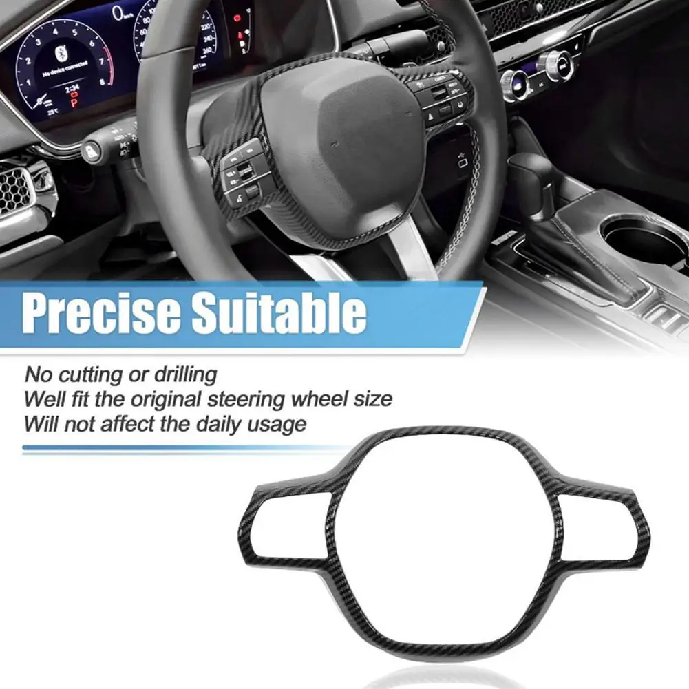 

Car Steering Wheel Button Frame Trim Sequin Decorative Sticker With Self-adhesive Tape Interior Modified Parts