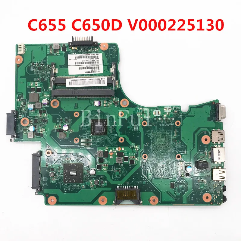 High Quality Mainboard For Toshiba Suitable C655D C650D Laptop Motherboard V000225130 6050A2408901-MB-A02 100% Full Working Well