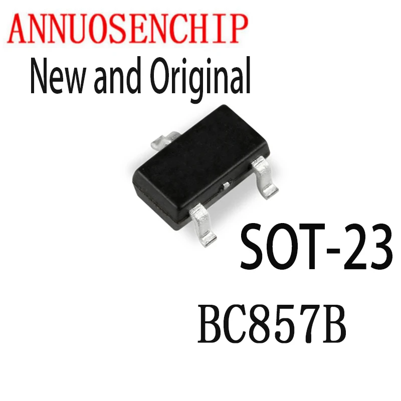 100 шт. новый и оригинальный SOT23 BC857 SOT SMD SOT-23 3F транзистор BC857B | Электронные