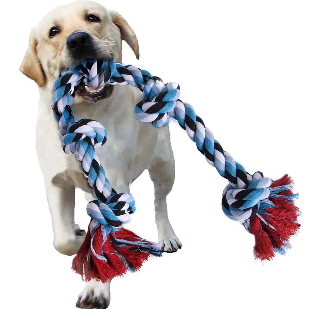 

Cotton Rope Toy for Large Dog Tibetan Mastiff Training Toy Supplies Aggressive Chewer Durable Tough Toys Interactive Tug