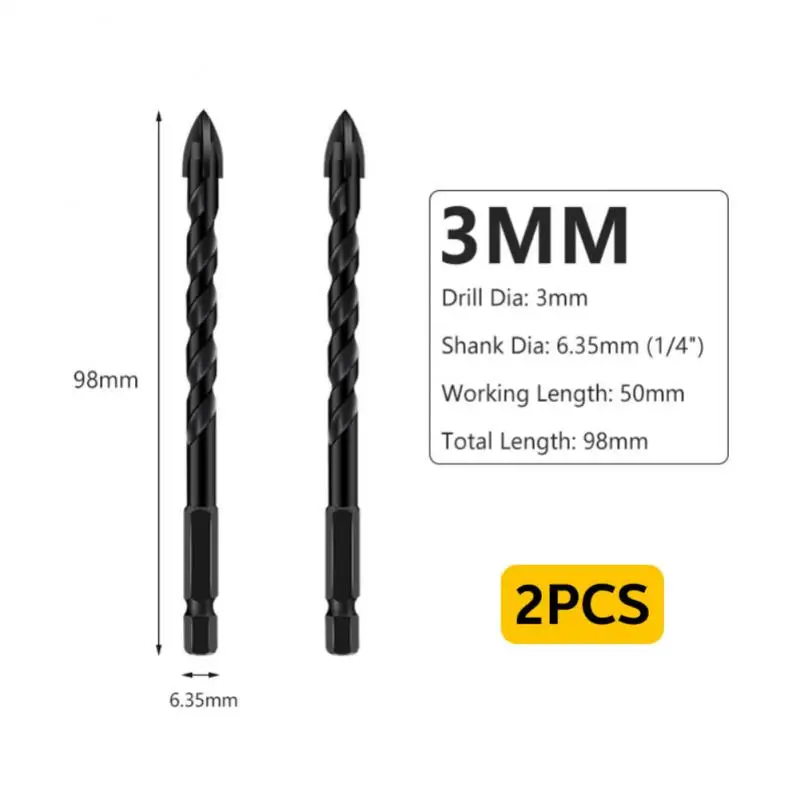 

3-12mm Universal Drilling Tool Glass Triangle Diamond Drill Hand Tools Woodworking Tools Woodworking Tools And Accessories