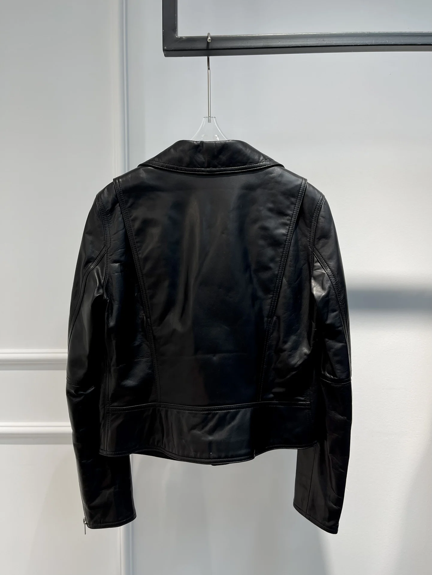 Basic Motorbike Leather Jacket for Men and Women False Pocket Decoration Top Quality 2022 Autumn Winter Casual Clothes