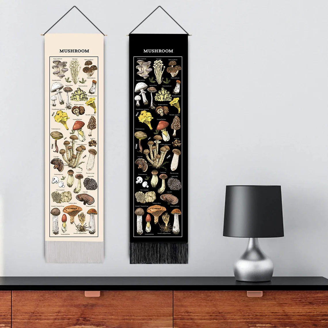

Tapestry 32.5x130cm Boho Decoration Home Decor Mushroom Nordic Decor Tapestry Goth Haunted Mansion Moon Colgar En La Pared