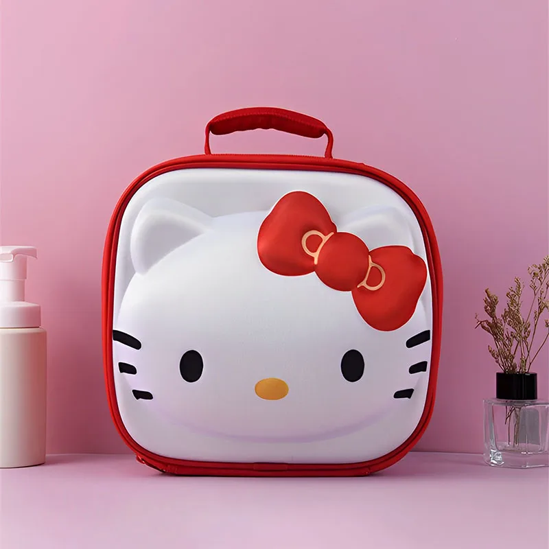 

Косметичка Hello Kittys Kawaii аниме Sanrio Мультяшные милые косметические принадлежности коробка для хранения конфетных девушек рождественские пода...