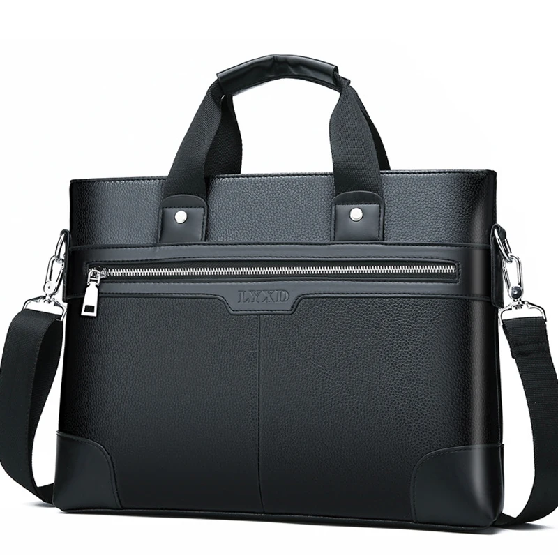 2022 Business bag Men's Briefcase PU Leather Shoulder bag Briefcases Male Laptop Handbags Messenger Bags Totes Male