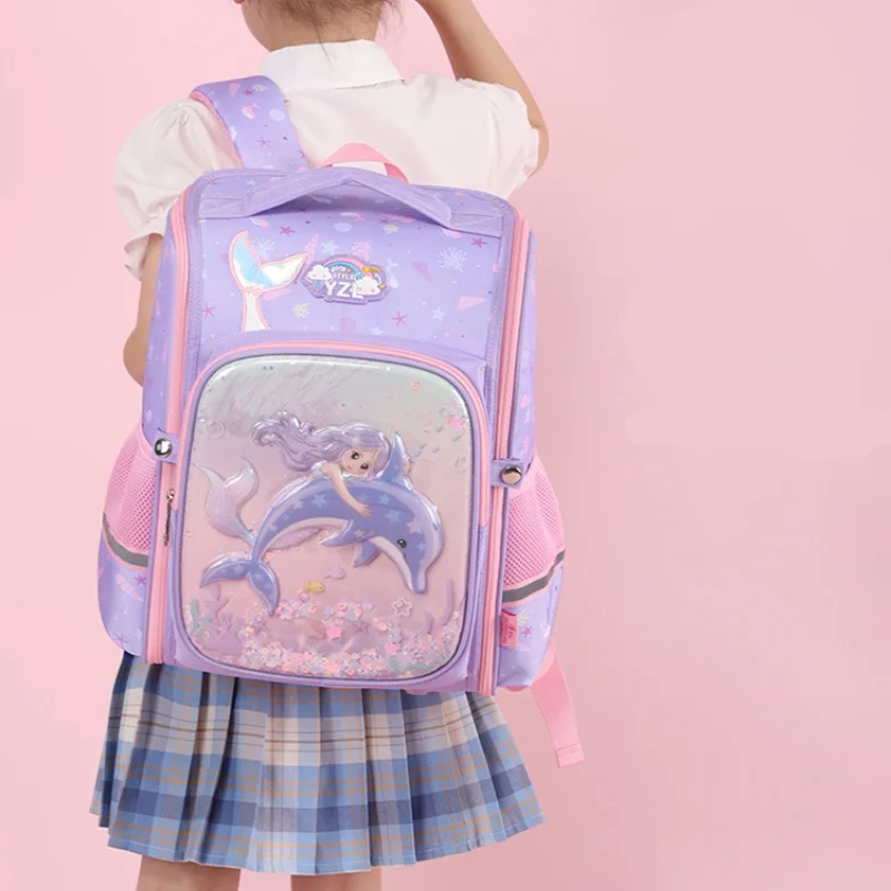 Primary Girls Mermaid Boys Dinosaur Cartoon Schoolbags New 3D Children Students Large Capacity Fashion Backpacks Hot
