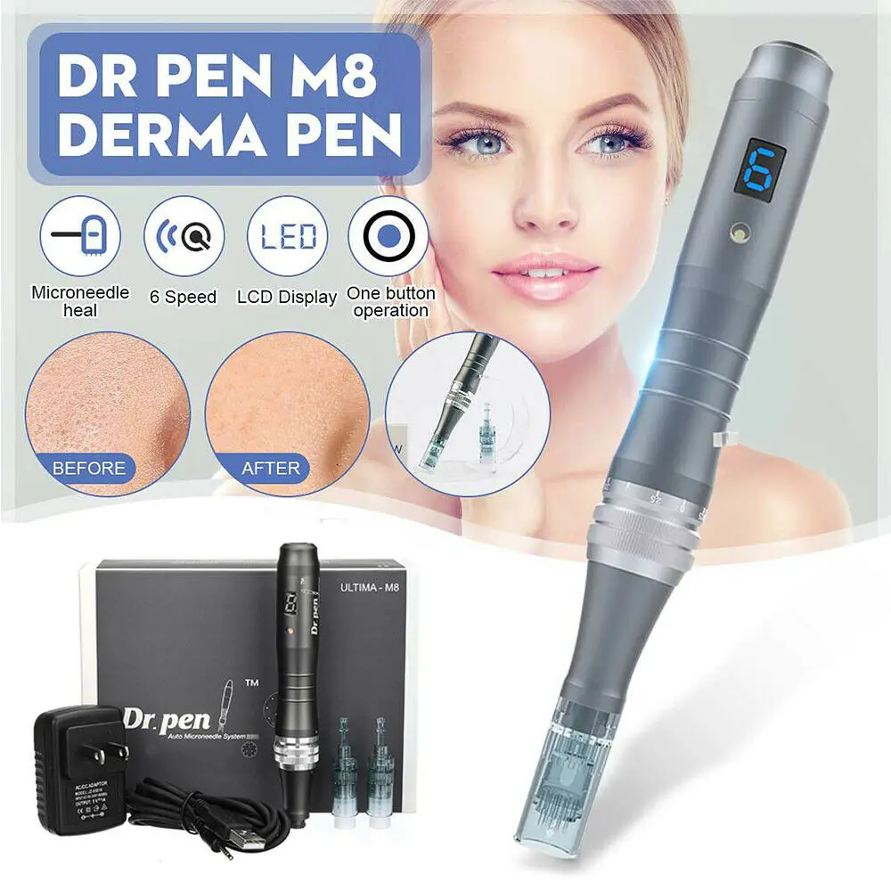 

Wireless Derma Pen System Authentic Dr pen Ultima M8 Face Skin Care Beauty Machine Microneedling With 12 pcs Needles
