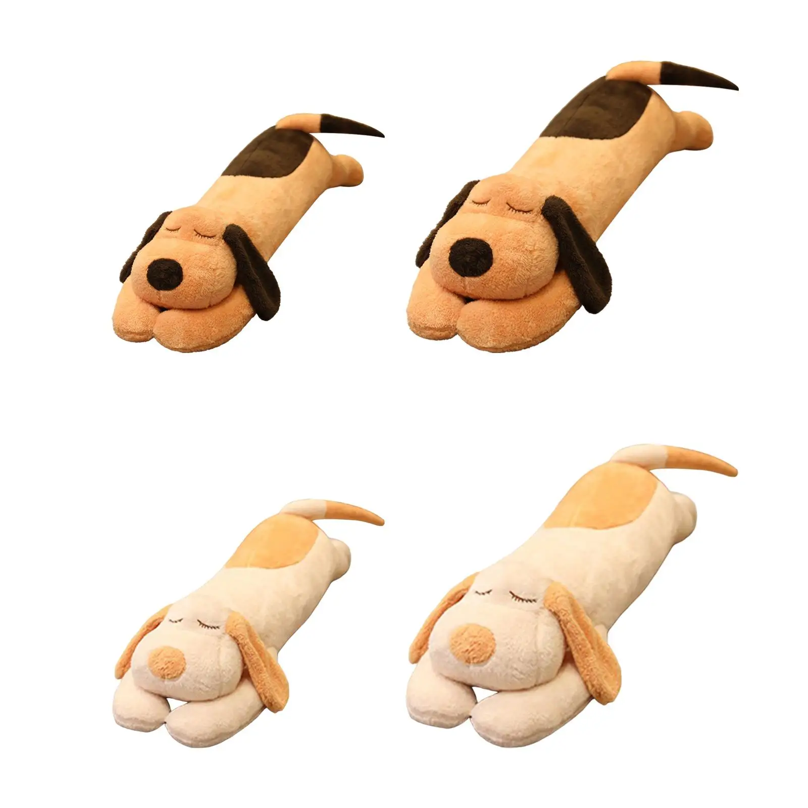 

Strip Dog Long Plush Pillow Accompany Cushion Stuffed Toy for Christmas