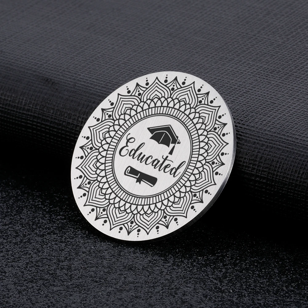

Мандала выпускная монета вдохновляющая религиозная вера подарки для образованного гордого градусного дочери студентов колледжа сувенир