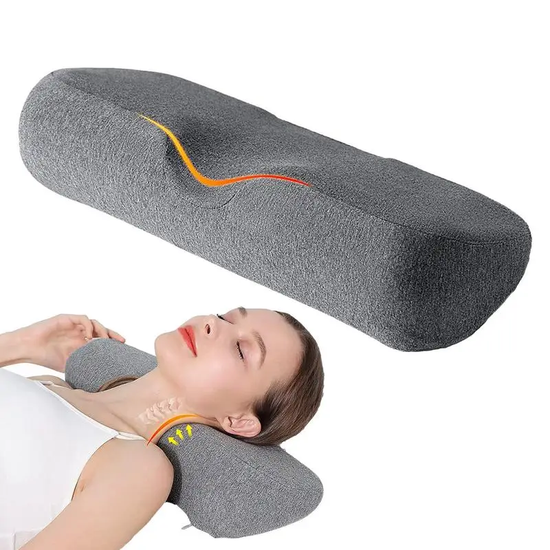 

Neck Pillow Side Sleeper Pillow For Shoulder Suffering Contoured Memory Foam Pillow Cervical Orthopedic Deep Sleep Neck Pillow