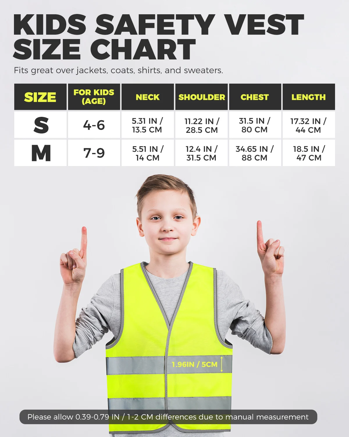 Светоотражающий жилет для детей защитная Спортивная одежда тренировок школы и