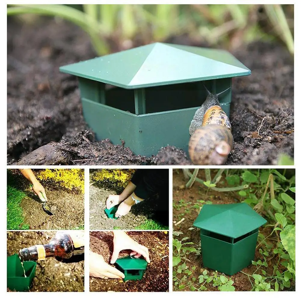 

Snail Cage Slug House Snail Trap Catcher Pests Reject Garden Gintrap Repeller Protector Tools Farm Animal Pest Eco-friendly E2F2