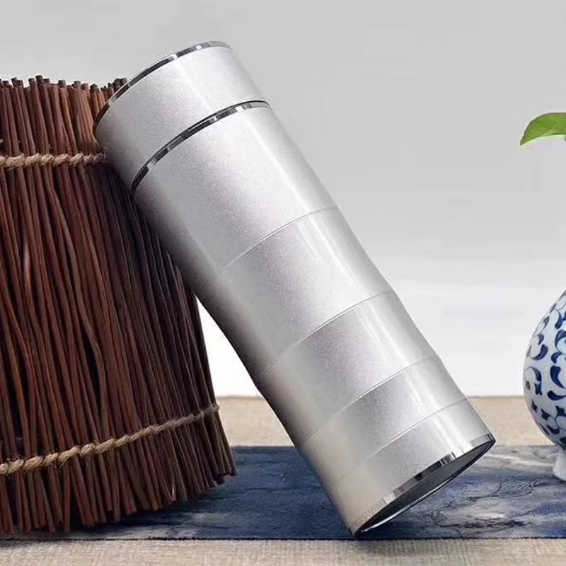 S999 Серебряная чашка со снежинками подкладка из стерлингового серебра высококачественная нержавеющая сталь корпус изоляционная чашка деловая чашка для воды Мужская чайная чашка