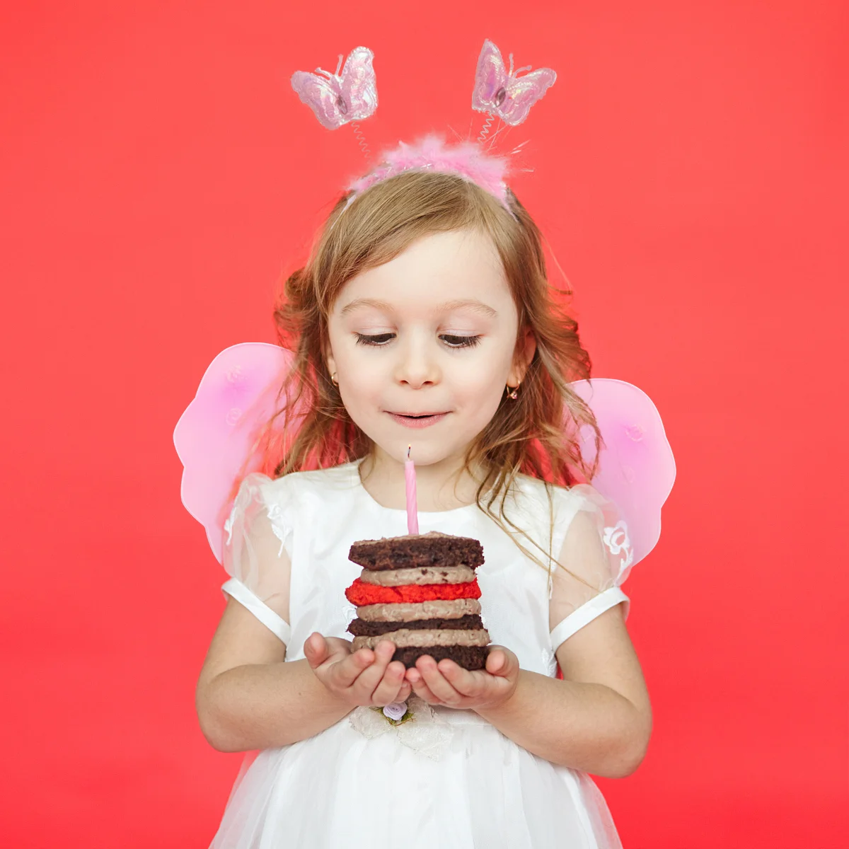 Комплект из четырех предметов с крыльями бабочки платье феи для девочек газовые