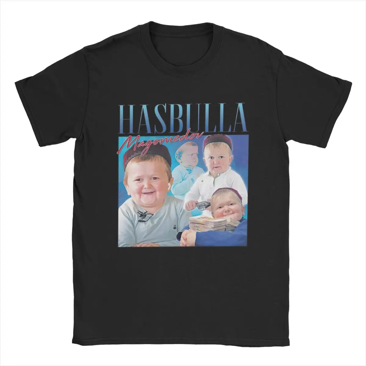 

Men's T-Shirt King Hasbulla Magomedov Meme Leisure Cotton Tee Shirt Short Sleeve T Shirt Round Neck Clothes Big Size