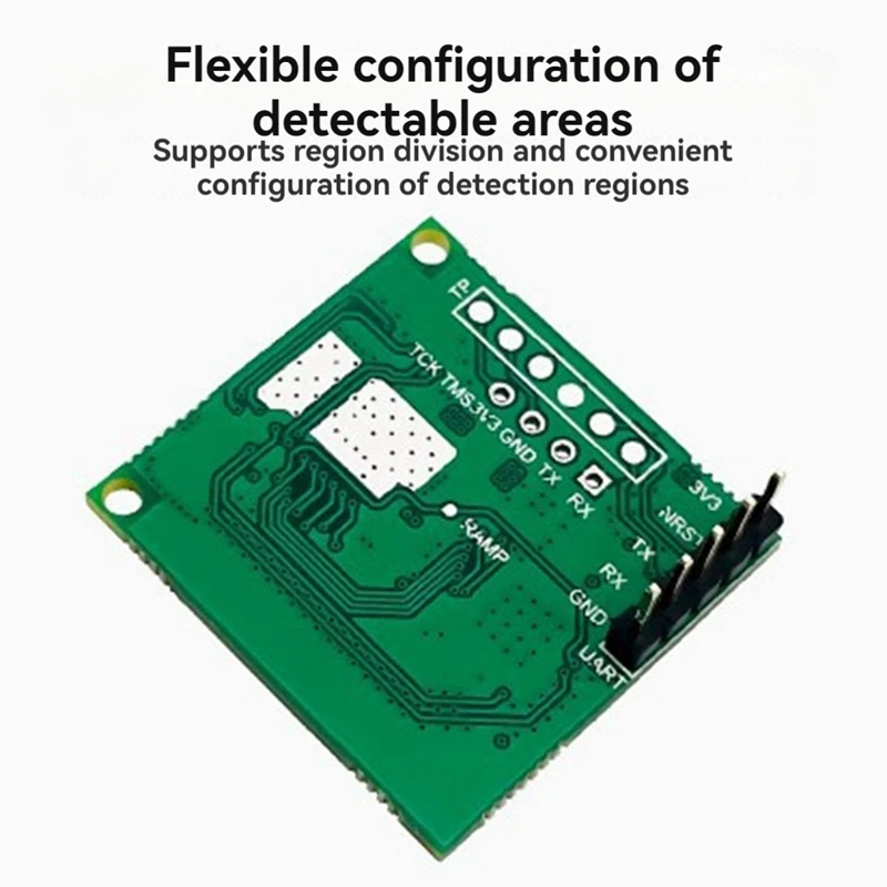 LD6001A 60 ГГц Модуль радарного датчика Mmwave + плата последовательного порта CH340 4T 4R