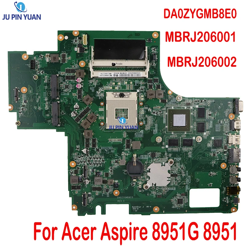 

DA0ZYGMB8E0 MBRJ206001 MBRJ206002 материнская плата для ноутбука Acer Aspire 8951G 8951 HM65 GT555M ddr3 Материнская плата полный тест