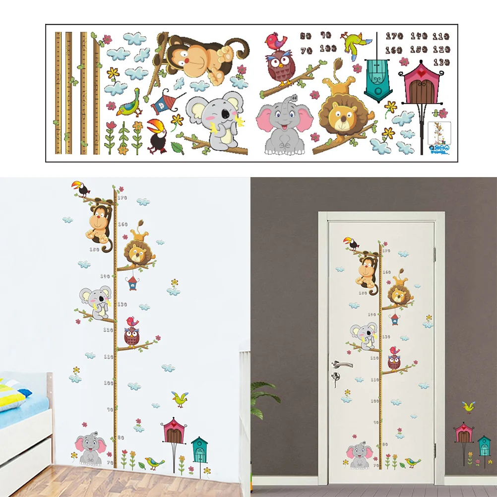 

Wall Sticker Height Cartoon Chart Decalskids Growth Decal Nursery Children Room Door Removable Stickers Vinly Peel Stick
