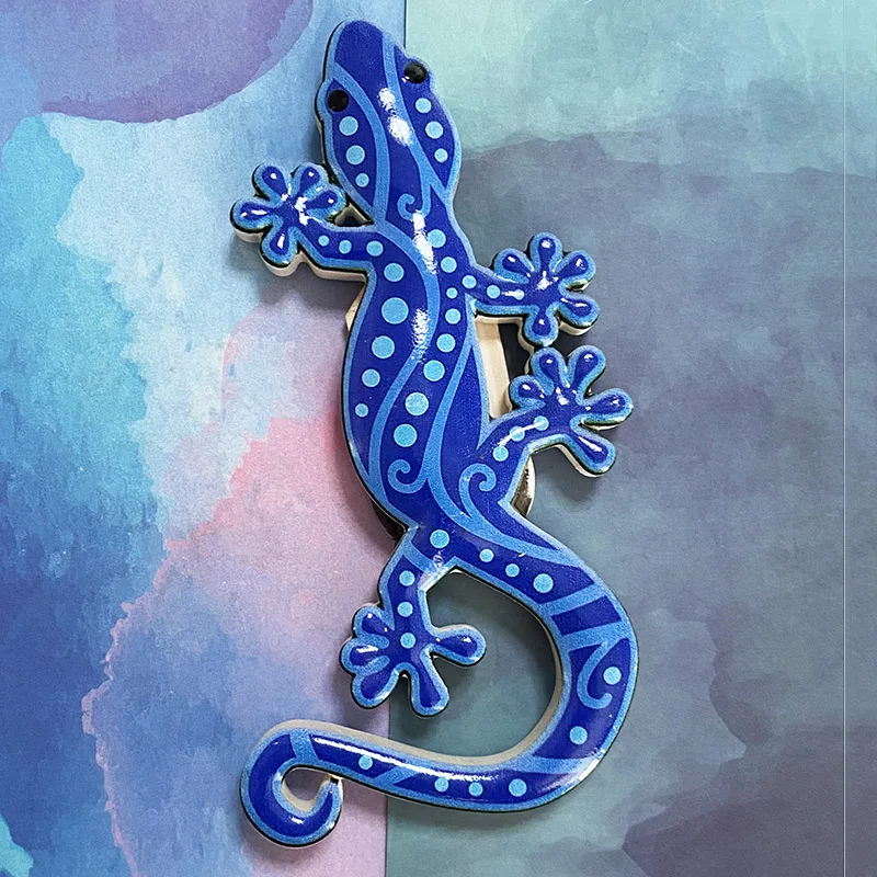 Сувениры из Барселоны испанская окрашенная ящерица 3D стерео магниты на