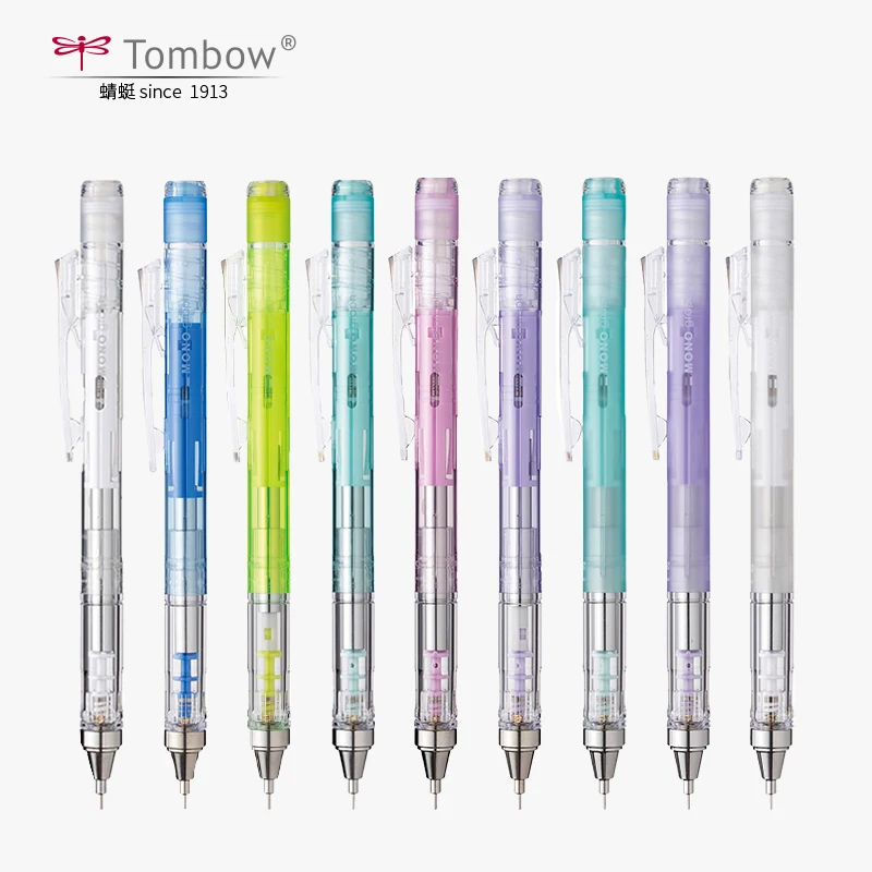 Фото Механический карандаш TOMBOW MONO Graph Shaker, матовый прозрачный стержень 0,3/0,5 мм, дизайн с низким центром тяжести, встряхивание в продвижении, художественные принадлежности №1