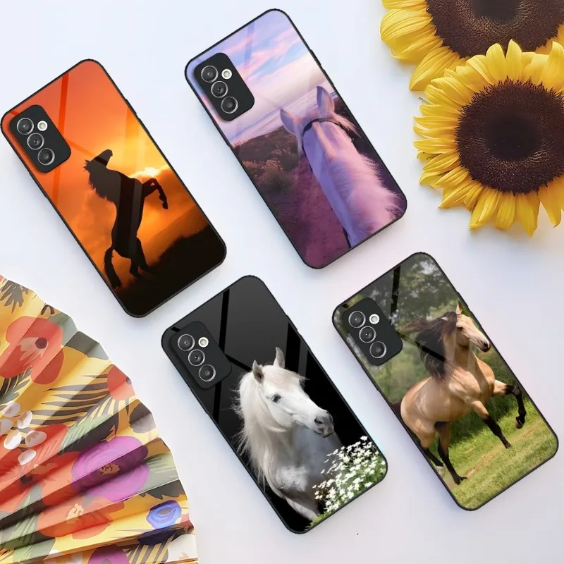 

Horse Animal Phone Case For Samsung S23 S20 S21 S30 S22 S8 S9 S10E Note 20 10 Pro Ultra Plus Telefoon Coover
